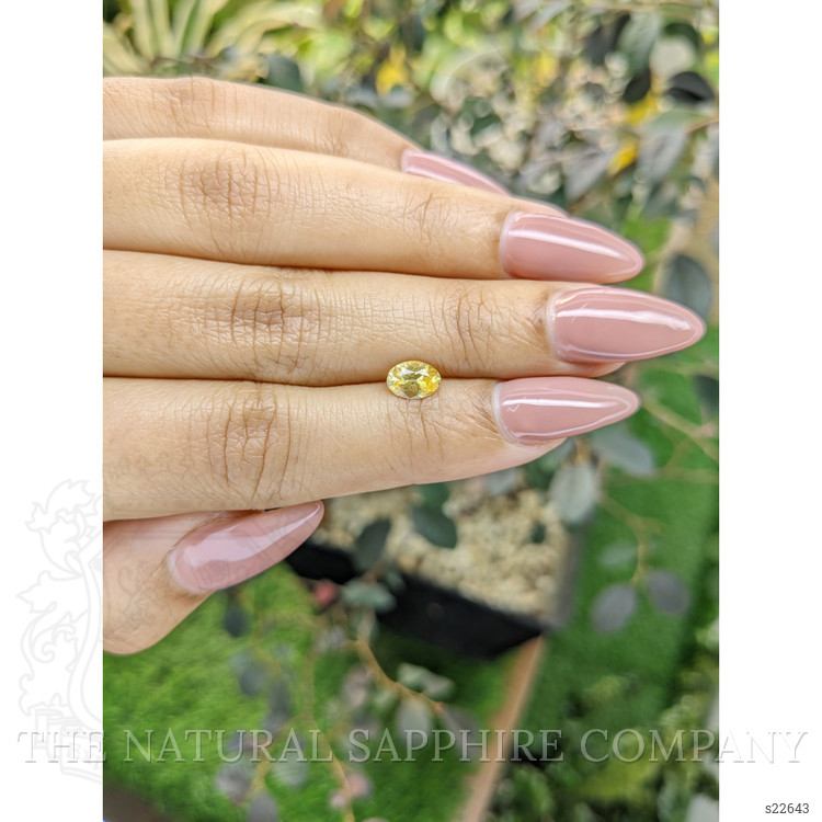 0.83 Ct. Yellow Sapphire from Ceylon (Sri Lanka)