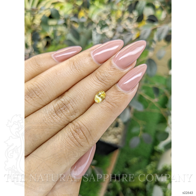 0.83 Ct. Yellow Sapphire from Ceylon (Sri Lanka)