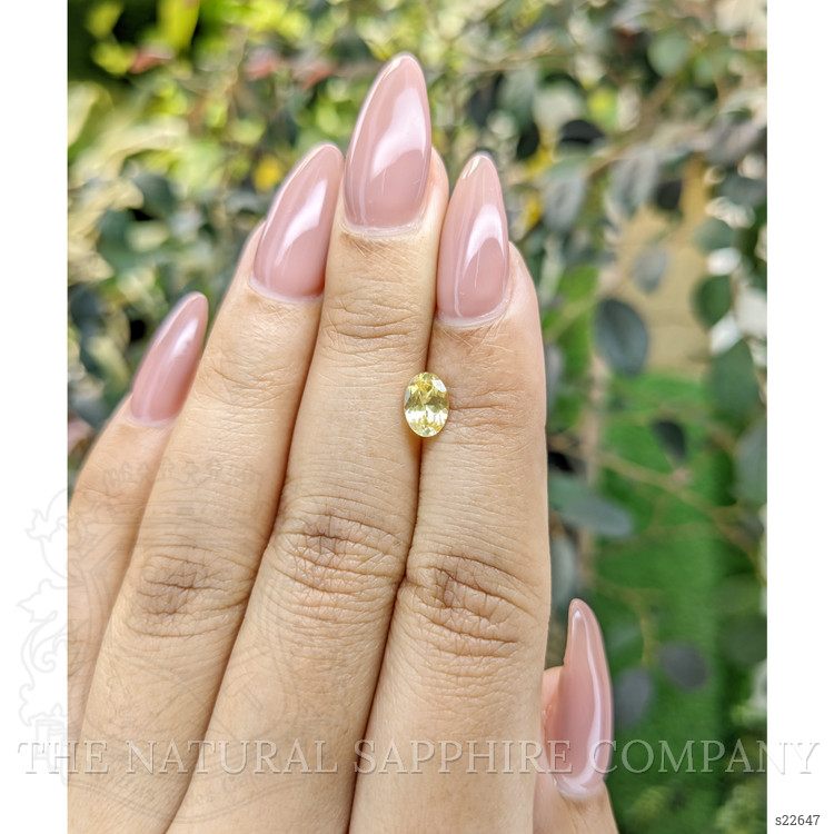0.88 Ct. Yellow Sapphire from Ceylon (Sri Lanka)