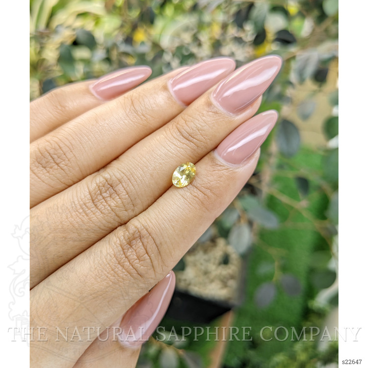 0.88 Ct. Yellow Sapphire from Ceylon (Sri Lanka)