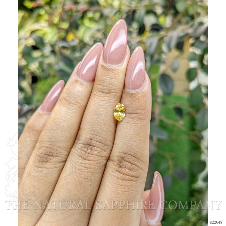 0.82 Ct. Yellow Sapphire from Ceylon (Sri Lanka)