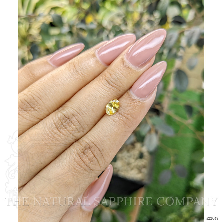 0.82 Ct. Yellow Sapphire from Ceylon (Sri Lanka)