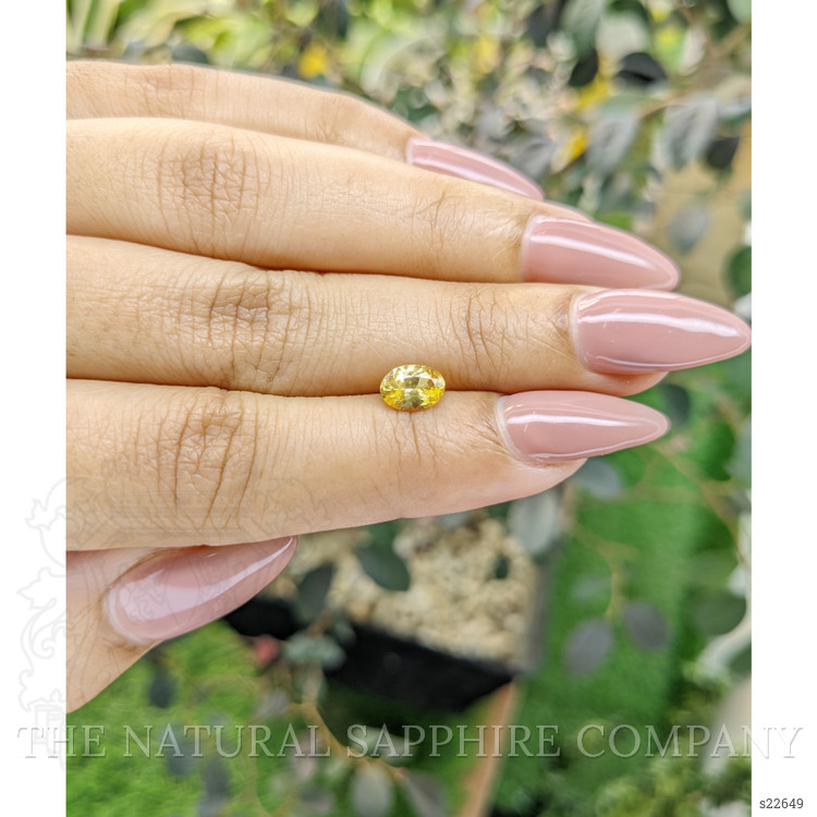 0.82 Ct. Yellow Sapphire from Ceylon (Sri Lanka)