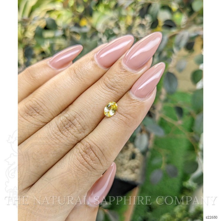 0.87 Ct. Yellow Sapphire from Ceylon (Sri Lanka)