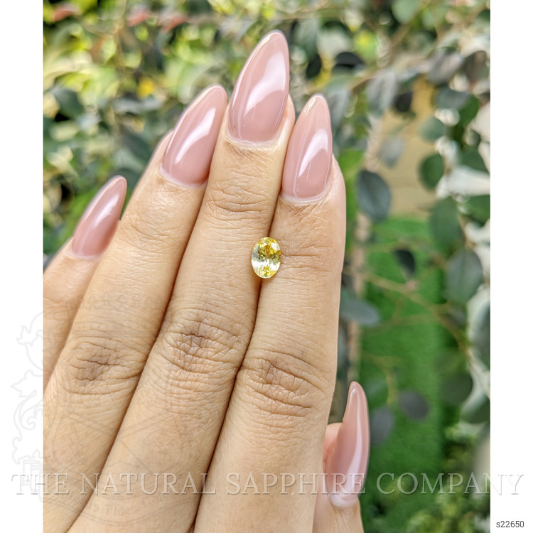 0.87 Ct. Yellow Sapphire from Ceylon (Sri Lanka)