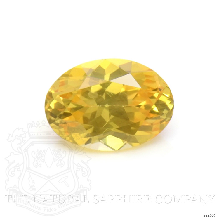 0.95 Ct. Orangish Yellow Sapphire from Ceylon (Sri Lanka)