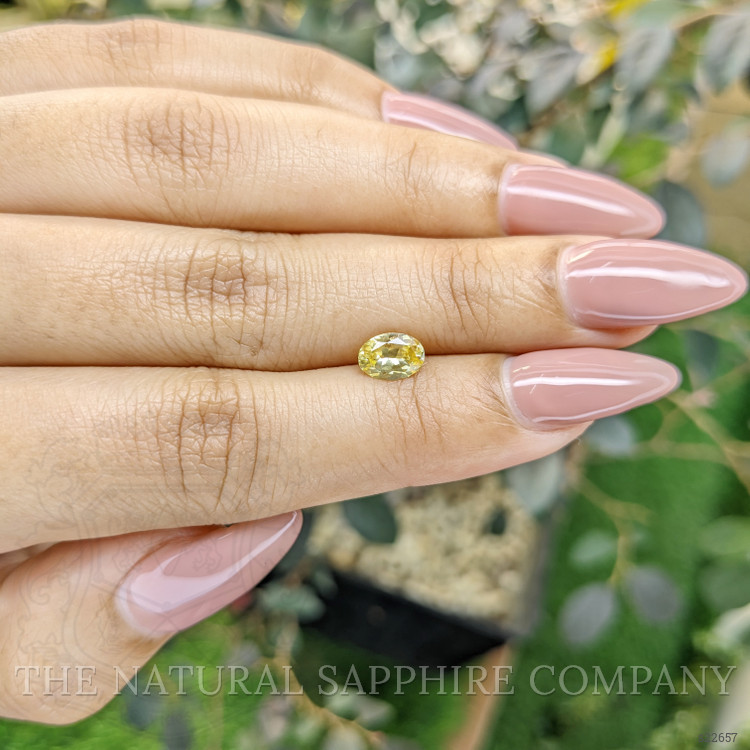 0.94 Ct. Yellow Sapphire from Ceylon (Sri Lanka)