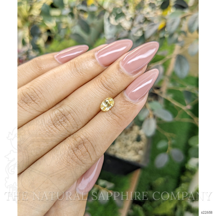 1.02 Ct. Orangish Yellow Sapphire from Ceylon (Sri Lanka)