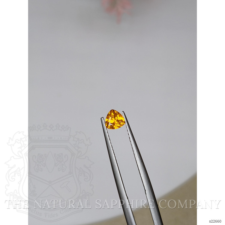 0.40 Ct. Orange Sapphire from Ceylon (Sri Lanka)
