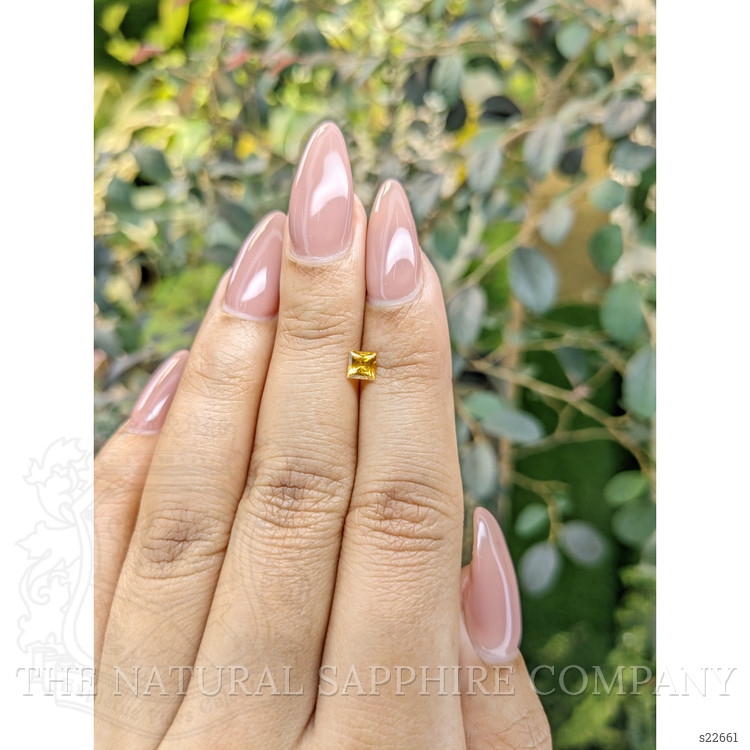 0.46 Ct. Orange Sapphire from Ceylon (Sri Lanka)