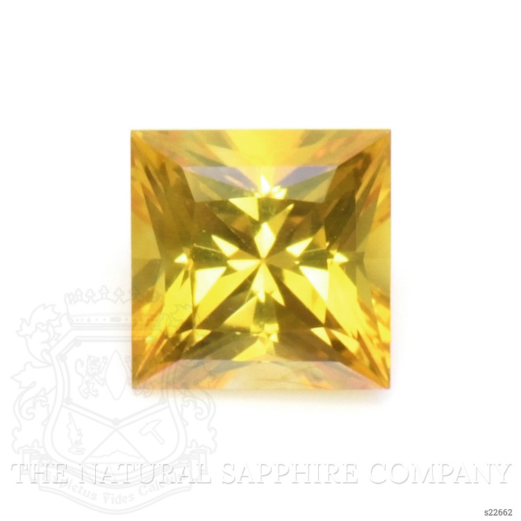 0.42 Ct. Orangish Yellow Sapphire from Ceylon (Sri Lanka)