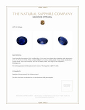 5.04 Ct. Blue Sapphire from Madagascar Appraisal