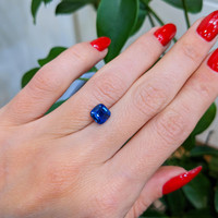 2.05 Ct. Blue Sapphire from Ceylon (Sri Lanka) Life Style