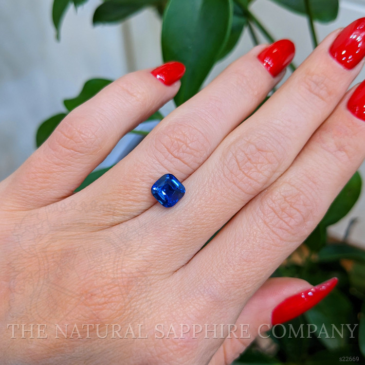 2.05 Ct. Blue Sapphire from Ceylon (Sri Lanka)