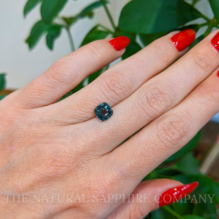 1.98 Ct. Green Sapphire from Ceylon (Sri Lanka)