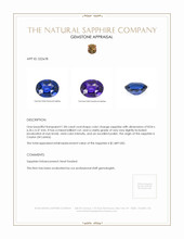 1.84 Ct. Color Change Sapphire from Ceylon (Sri Lanka) Appraisal