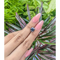 2.69 Ct. Bluish Green Sapphire from Africa Life Style