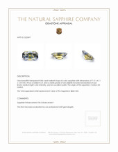 0.86 Ct. Bi Color Sapphire from Ceylon (Sri Lanka) Appraisal