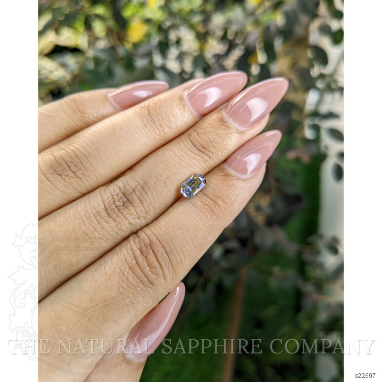 0.86 Ct. Bi Color Sapphire from Ceylon (Sri Lanka)