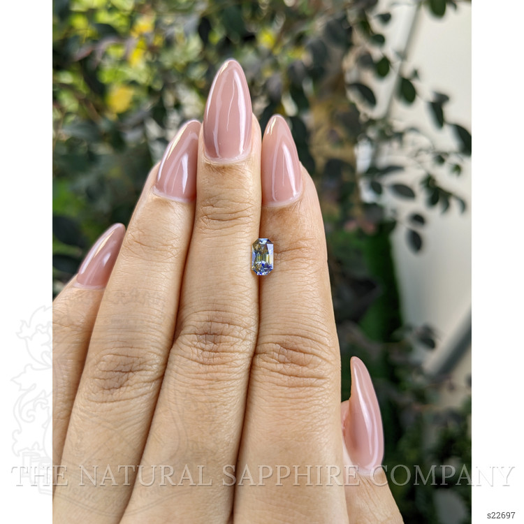 0.86 Ct. Bi Color Sapphire from Ceylon (Sri Lanka)