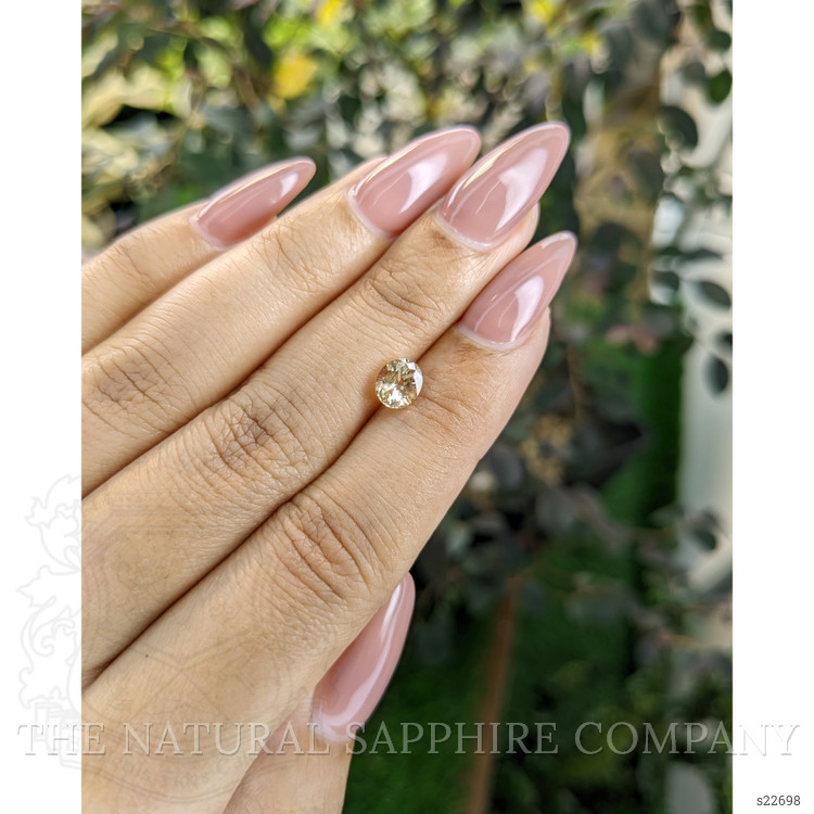 1.13 Ct. Peach Sapphire from Ceylon (Sri Lanka)