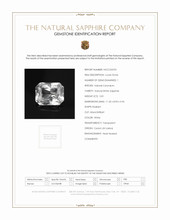 5.81 Ct. White Sapphire from Ceylon (Sri Lanka) Scan Report