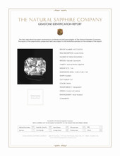 7.44 Ct. White Sapphire from Ceylon (Sri Lanka) Scan Report