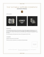 8.02 Ct. White Sapphire from Ceylon (Sri Lanka) Appraisal