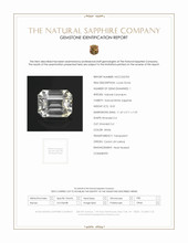 8.02 Ct. White Sapphire from Ceylon (Sri Lanka) Scan Report
