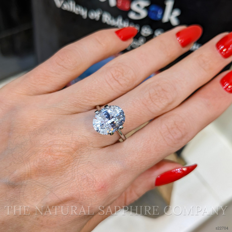 5.56 Ct. White Sapphire from Ceylon (Sri Lanka)