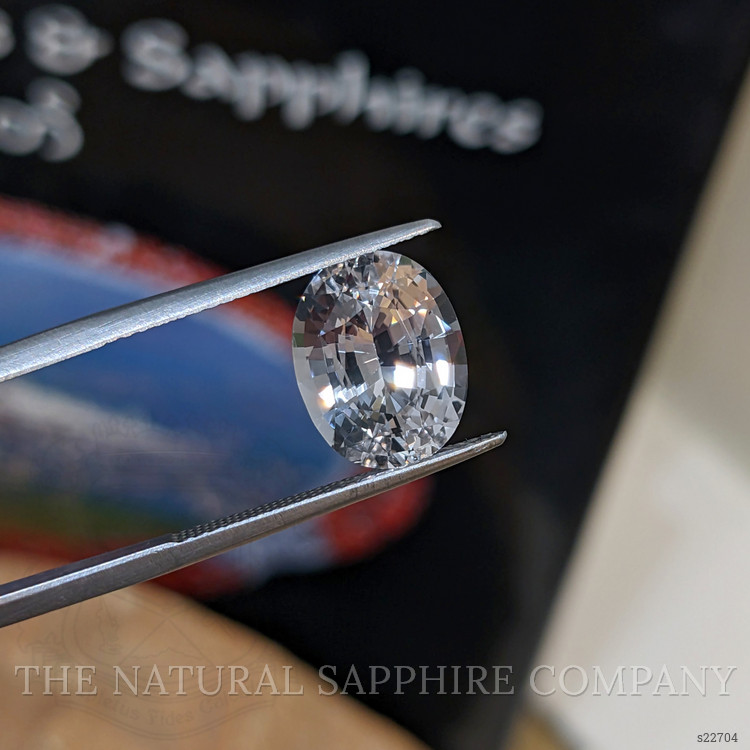 5.56 Ct. White Sapphire from Ceylon (Sri Lanka)