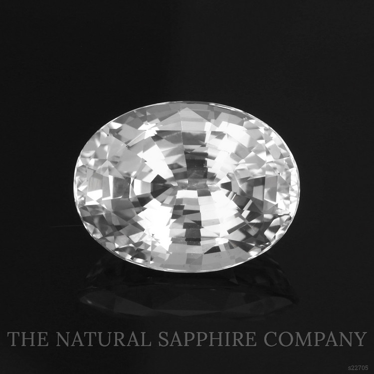 7.77 Ct. White Sapphire from Ceylon (Sri Lanka)