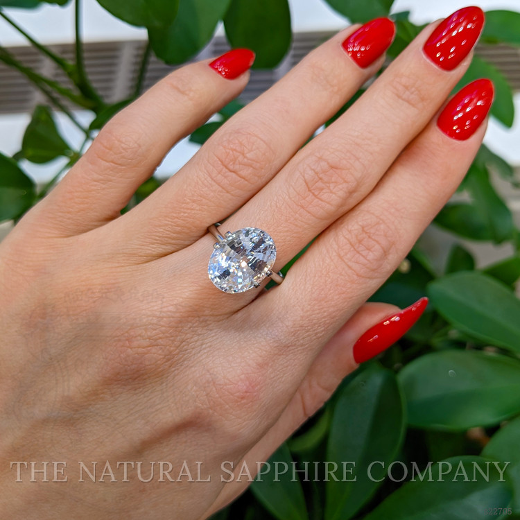 7.77 Ct. White Sapphire from Ceylon (Sri Lanka)