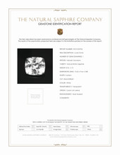 5.15 Ct. White Sapphire from Ceylon (Sri Lanka) Scan Report