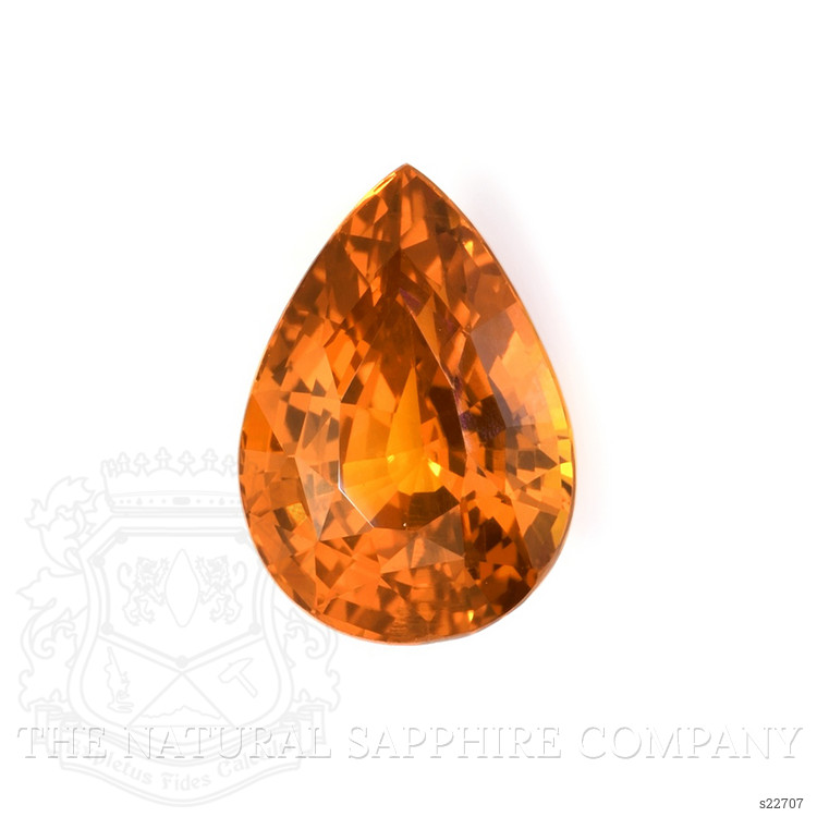 7.56 Ct. Orange Sapphire from Ceylon (Sri Lanka)
