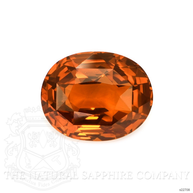 5.57 Ct. Orange Sapphire from Ceylon (Sri Lanka)