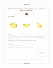 6.12 Ct. Yellow Sapphire from Ceylon (Sri Lanka) Appraisal
