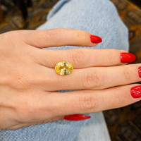 6.12 Ct. Yellow Sapphire from Ceylon (Sri Lanka) Life Style