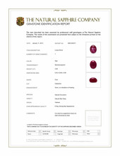 3.48 Ct. Star Ruby from Vietnam Scan Report