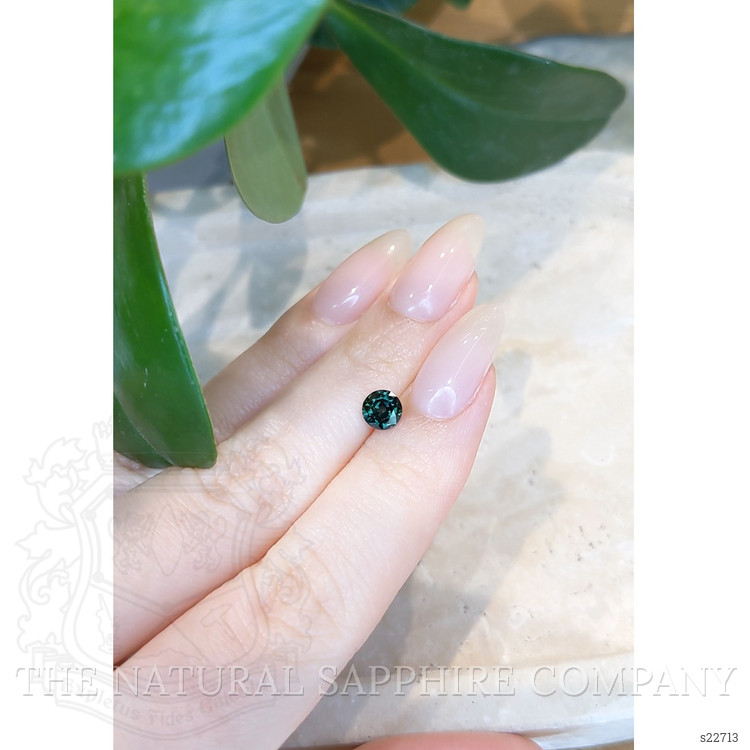 0.99 Ct. Bluish Green Sapphire from Ceylon (Sri Lanka)