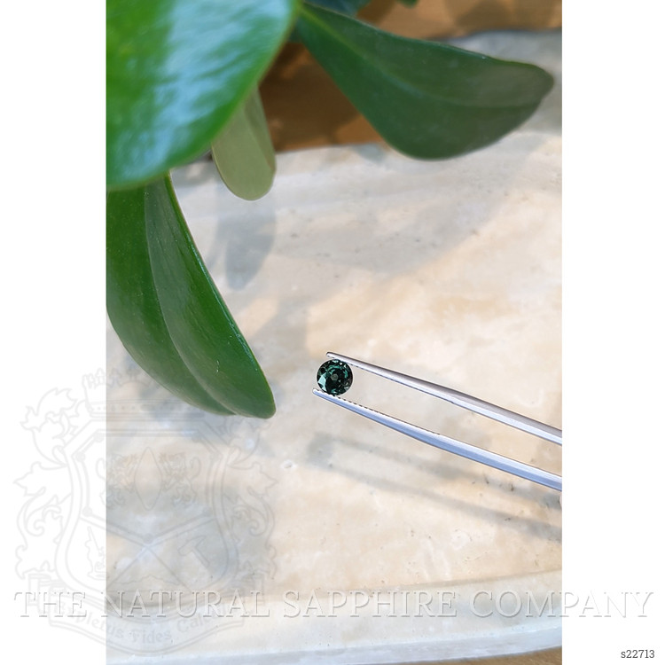 0.99 Ct. Bluish Green Sapphire from Ceylon (Sri Lanka)