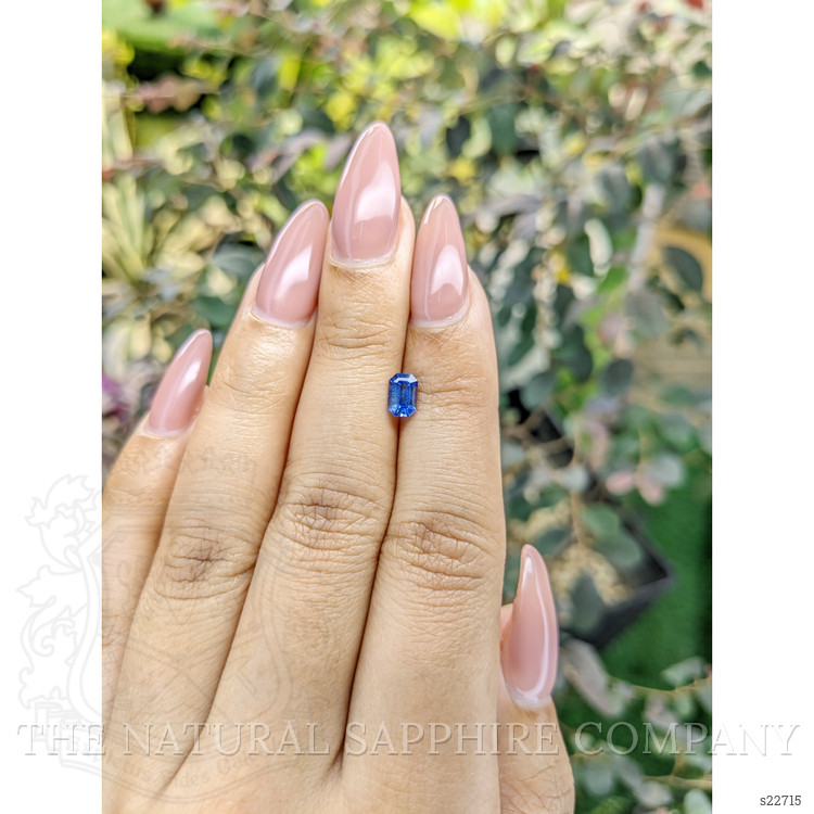 0.67 Ct. Blue Sapphire from Ceylon (Sri Lanka)