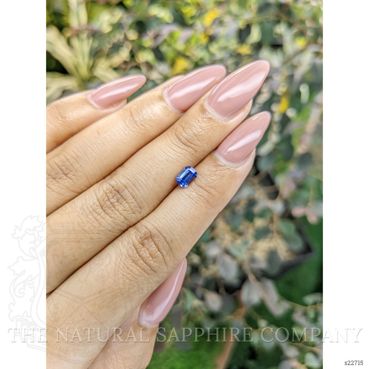0.67 Ct. Blue Sapphire from Ceylon (Sri Lanka)
