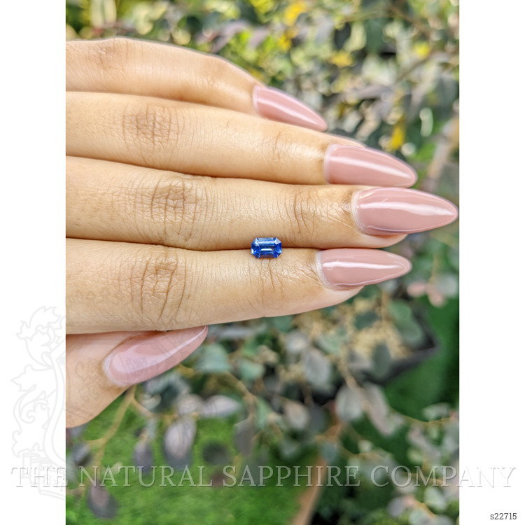 0.67 Ct. Blue Sapphire from Ceylon (Sri Lanka)