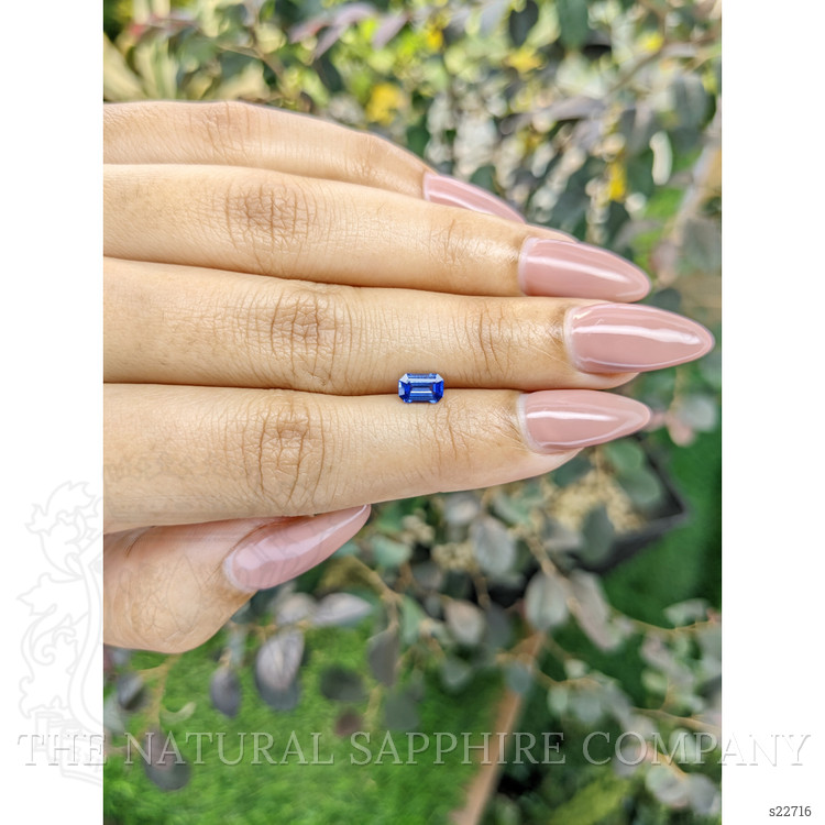 0.65 Ct. Blue Sapphire from Ceylon (Sri Lanka)