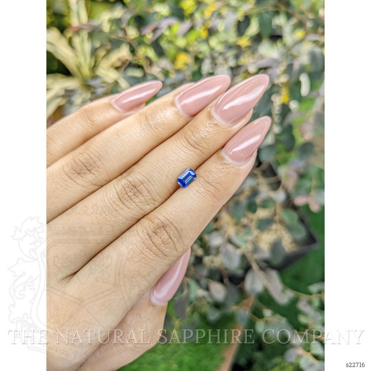 0.65 Ct. Blue Sapphire from Ceylon (Sri Lanka)