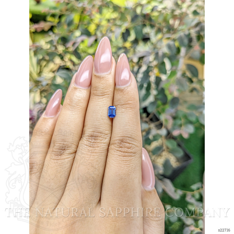 0.65 Ct. Blue Sapphire from Ceylon (Sri Lanka)