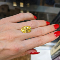 11.46 Ct. Yellow Sapphire from Ceylon (Sri Lanka) Life Style