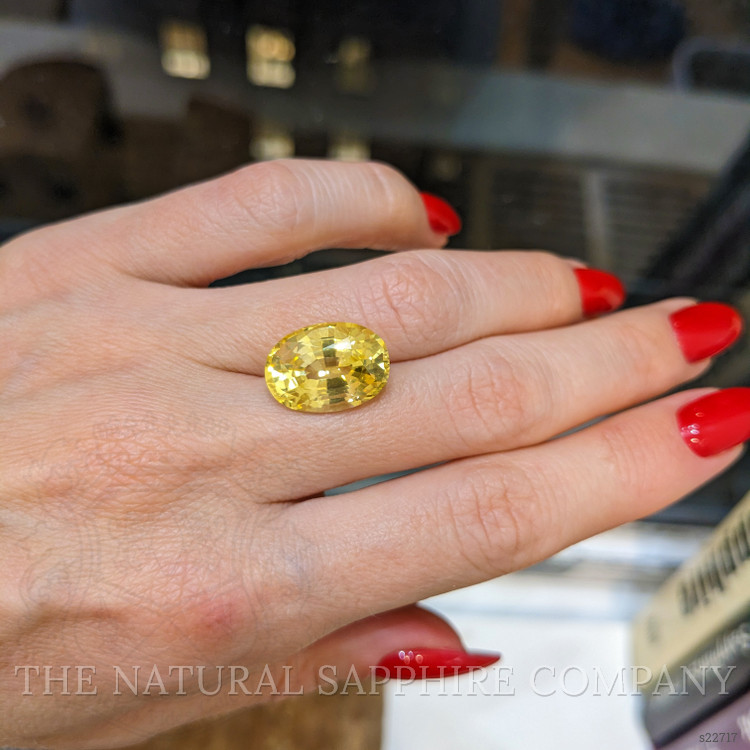 11.46 Ct. Yellow Sapphire from Ceylon (Sri Lanka)