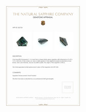 1.14 Ct. Bluish Green Sapphire from Africa Appraisal